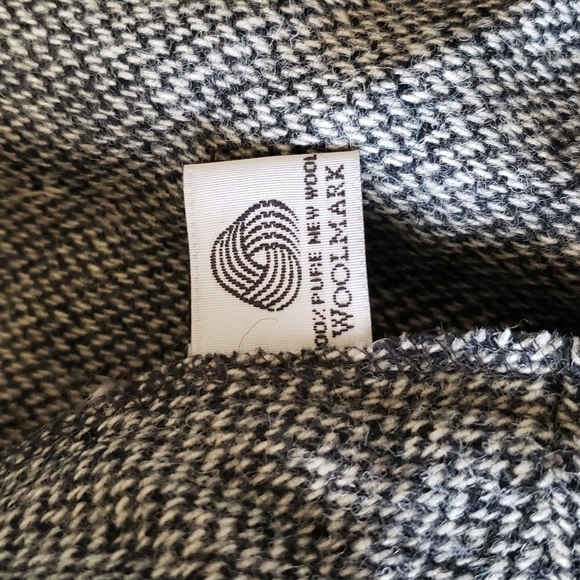 Vintage Lauren Ralph Lauren Long Tweed Maxi Skirt — Black & White - Picture 8 of 8